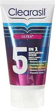 Clearasil 5in1 Ultra Exfoliating Scrub 150 ml Pack of 6