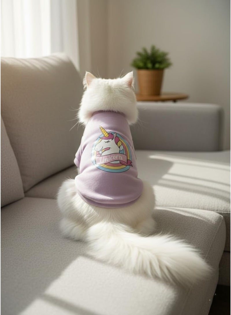 تشيرت شتوي للقطط والكلاب المنزلية – مبطن من الداخل – دافئ ومريح للاستخدام اليومي والنزهات