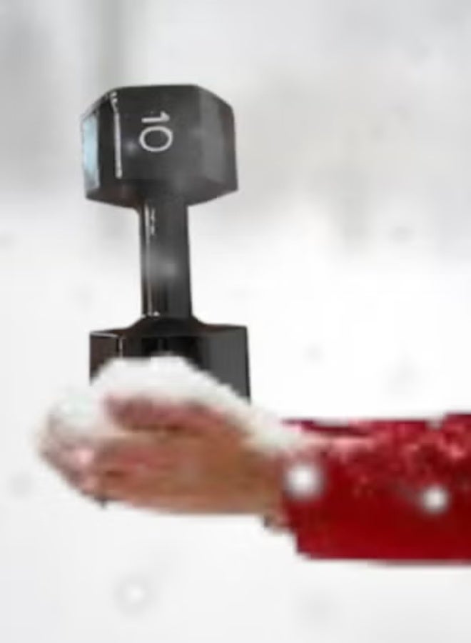 Hulk Dumbbell – Solid Glossy Rubber – 10 KG – Single Piece - Image 5