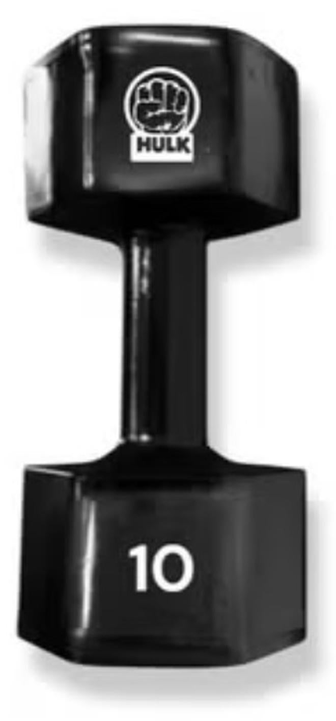 هالك دمبل هالك - مطاط صلب ولامع  10 كغ -قطعة واحدة - Image 1