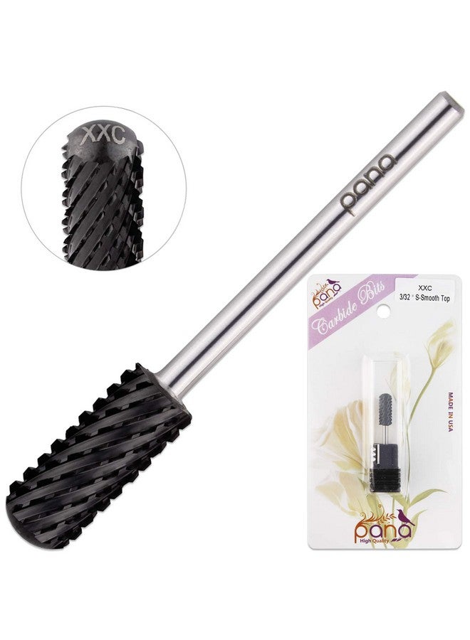 Pana Smooth Top Small Barrel 3/32" Shank Size (Dlc Black, 2X Coarse Grit) Fast Remove Acrylic Or Hard Gel Nail Drill Bit For Manicure Pedicure Salon Professional Or Beginner - Image 3