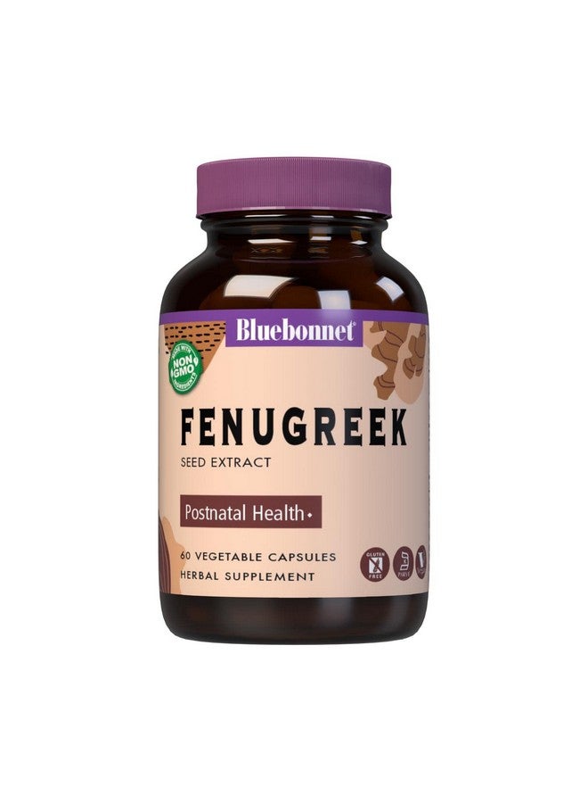 Bluebonnet Fenugreek Seed Extract Supplement 60 Count - Image 1