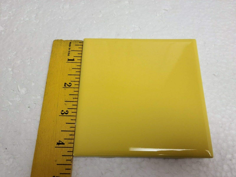 Daltile Sunflower Yellow Ceramic Tile 4 in Vintage 4x4 Daltile Color DH50 Subway Square Shower Bathroom Kitchen Backsplash Mosaic Arts Crafts Boxes 10 Piece - Image 3