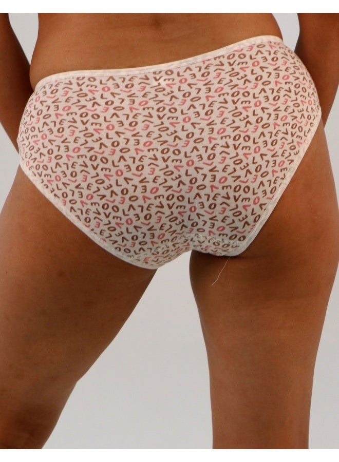 JOANNA JOANNA D001 Women's Heart & Love Design Mid Rise 6-Pack Panties, Multicolor  - Image 4