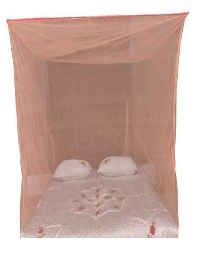 Popular BADAM Single Bed Luxury Feel, Easy to USE AIR Flow, GET DEEP Sleep, Avoid Annoying Insects Mosquito NET (Pink, 3 x 6 Size) - Image 1