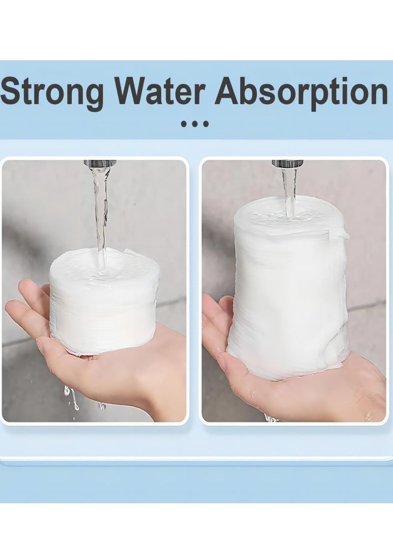 KASTWAVE منشفة كبيرة مضغوطة، 55 × 27 بوصة، مناشف استحمام قطنية قابلة للاستخدام لمرة واحدة، خفيفة ومحمولة وقابلة لإعادة الاستخدام، مناسبة للتنزه، التخييم، الشاطئ، السباحة والسفر - Image 4