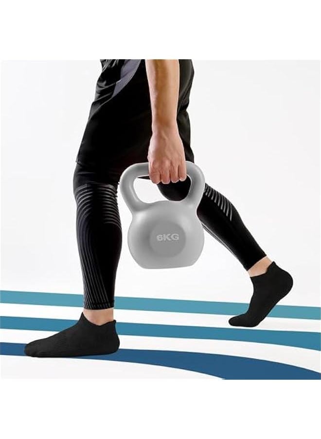 HOOKOR 7 Pairs Ankle Trainer Socks Cushioned Sports Socks for Men Non-slip Tab Cotton Breathable Low Cut Athletic Running Socks  - Image 3