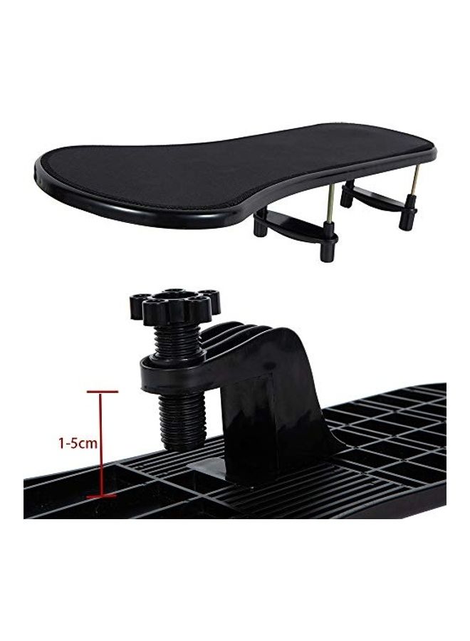 INSHERE Computer Adjustable Arm Rest With Keyboard Wrist Rest Pad For 1-5 cm Black - Image 4