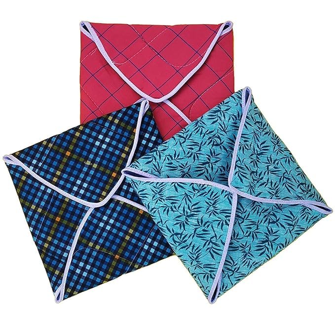 VYNTRIX VYNTRIX Cotton Square Premium Roti CoverChapati CoversRoti RumalTraditional Roti Rumals Traditional Rumals to Keep RotiChapati Fresh Assorted Color Set of 4  - Image 2
