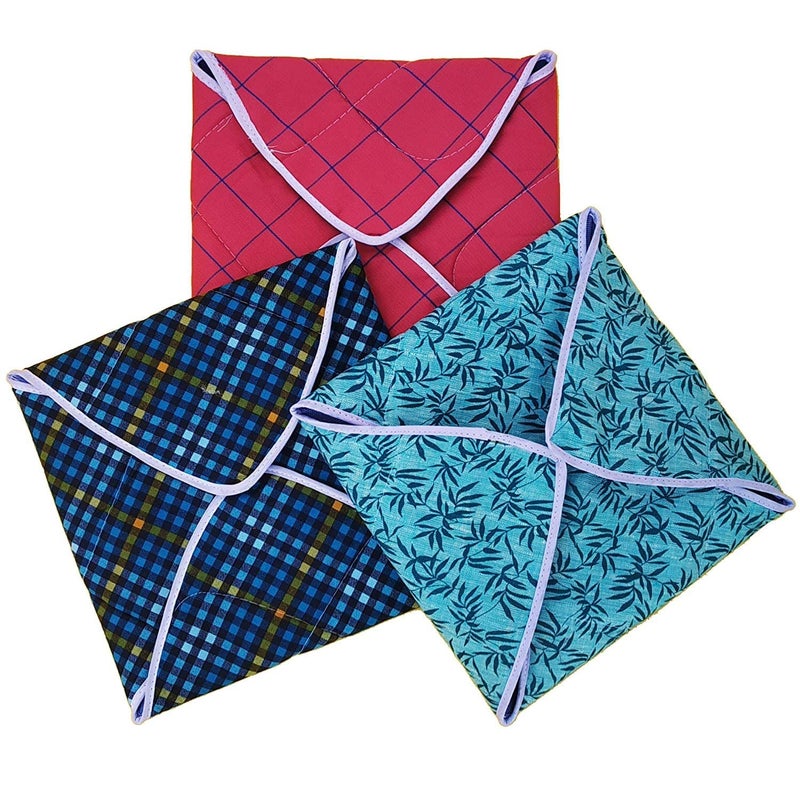 VYNTRIX VYNTRIX Cotton Square Premium Roti CoverChapati CoversRoti RumalTraditional Roti Rumals Traditional Rumals to Keep RotiChapati Fresh Assorted Color Set of 4  - Image 1