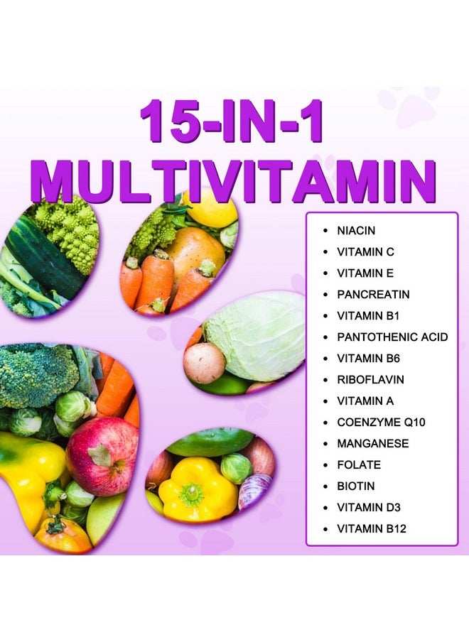 Alivo Dog Multivitamin Treats - 15 In 1 Multivitamin Tablets For Dogs With Glucosamine, Cranberry, Milk Thistle, Vitamins Supports Joint & Digestion, Skin & Coat - Peking Duck Flavor / 180 Chewable Tablets  - Image 2
