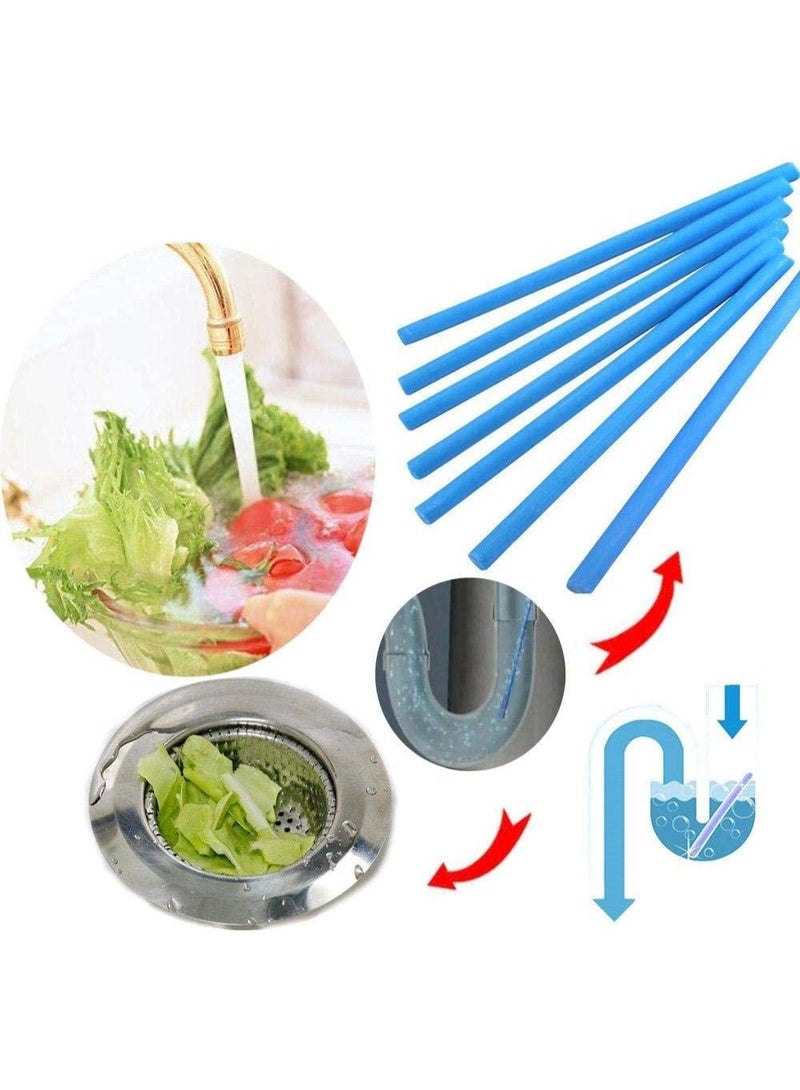 اعواد تصريف مياه الحوض والبانيو أعواد رفيعة جدًا بتدخل بسهولة من فتحة المصفاة (الحوض أو البانيو)  بتتفاعل مع المياه وتذيب الدهون والتكتلات اللي بتسد المواسير مش محتاجة لا مياه مغلية ولا كيماويات  كل عود بيشتغل لمدة شهر كامل بكفاءة عالية مش بتنزل في الصرف، بتثبت في مكانها وتذوب تدريجيًا بتسيب ريحة معطرة ومنعشة في المطبخ أو الحمام - Image 1