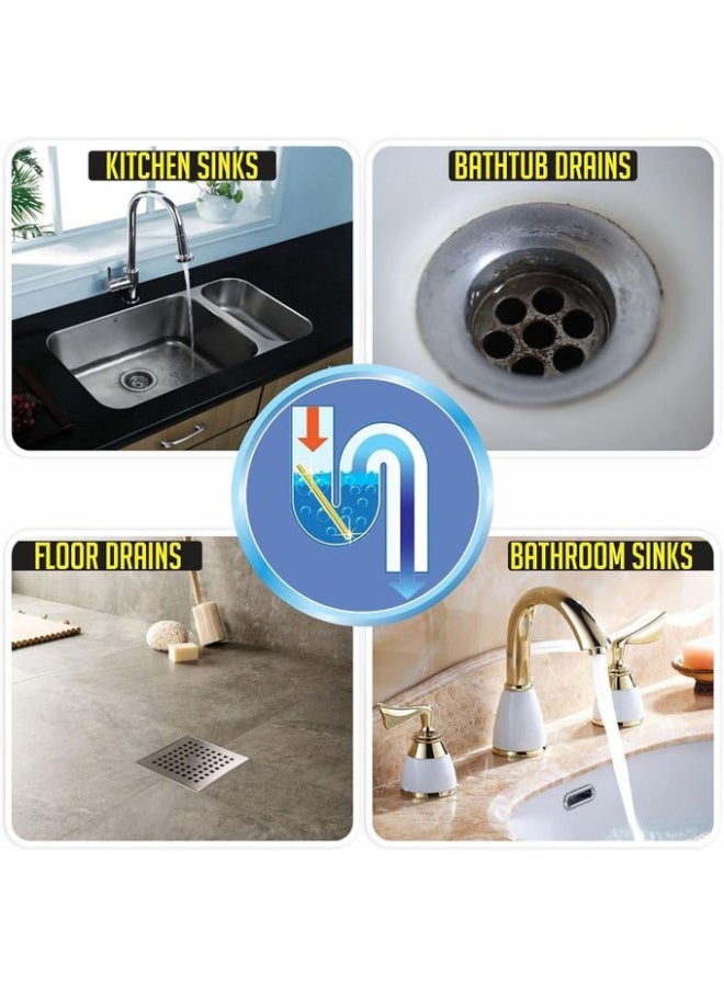 اعواد تصريف مياه الحوض والبانيو أعواد رفيعة جدًا بتدخل بسهولة من فتحة المصفاة (الحوض أو البانيو)  بتتفاعل مع المياه وتذيب الدهون والتكتلات اللي بتسد المواسير مش محتاجة لا مياه مغلية ولا كيماويات  كل عود بيشتغل لمدة شهر كامل بكفاءة عالية مش بتنزل في الصرف، بتثبت في مكانها وتذوب تدريجيًا بتسيب ريحة معطرة ومنعشة في المطبخ أو الحمام - Image 3