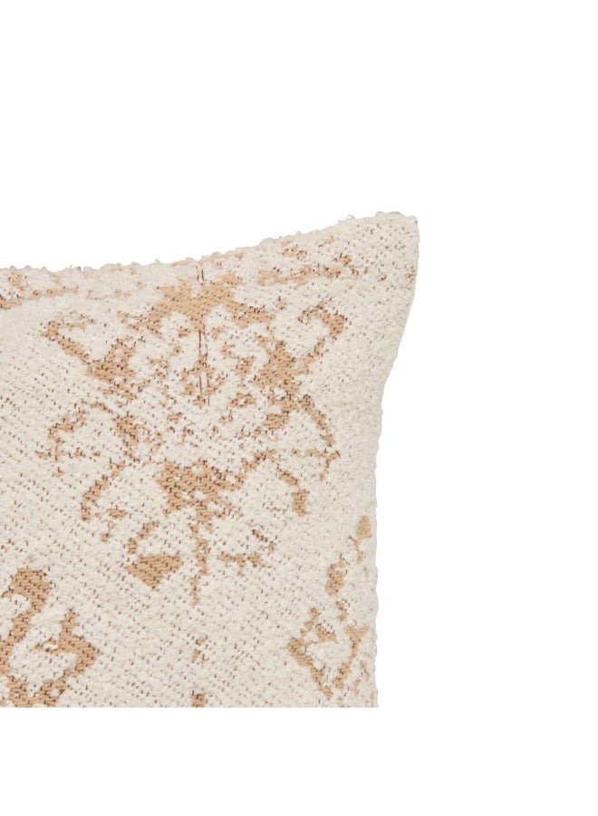 atmosphera Ozel High Quality Square Shaped Cushion Ivory and Beige 40 x 40cm 212456A - Image 2