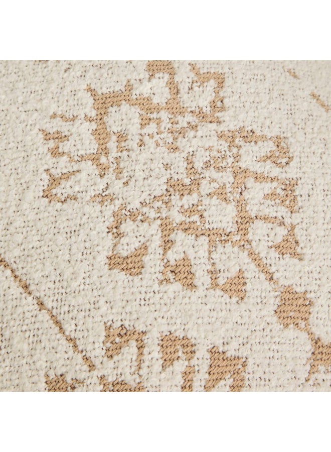 atmosphera Ozel High Quality Square Shaped Cushion Ivory and Beige 40 x 40cm 212456A - Image 4
