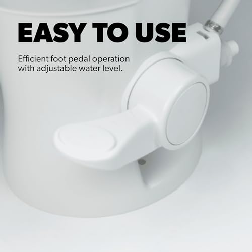 Dometic 300 Series Gravity-Flush RV Toilet | Powerful Triple-Jet Action Flush with Adjustable Water Level | Standard Height Flush with Foot Pedal for RVs, Trailers, and Outdoor Campers - Image 5