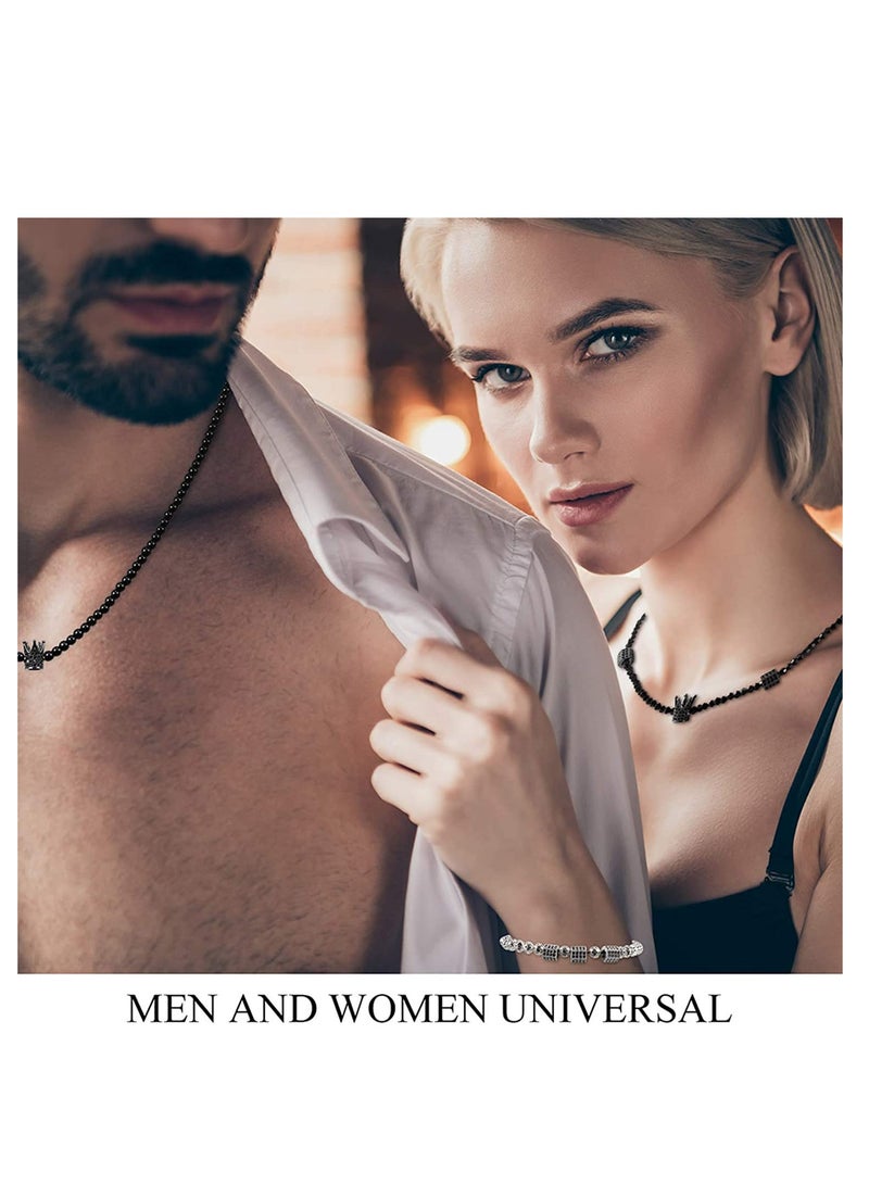 Zikra King Crown Charms Beads Hexagon Spacer Beads Set Rhinestone Charm Hexagon Big Hole Bracelet Connector - Image 4