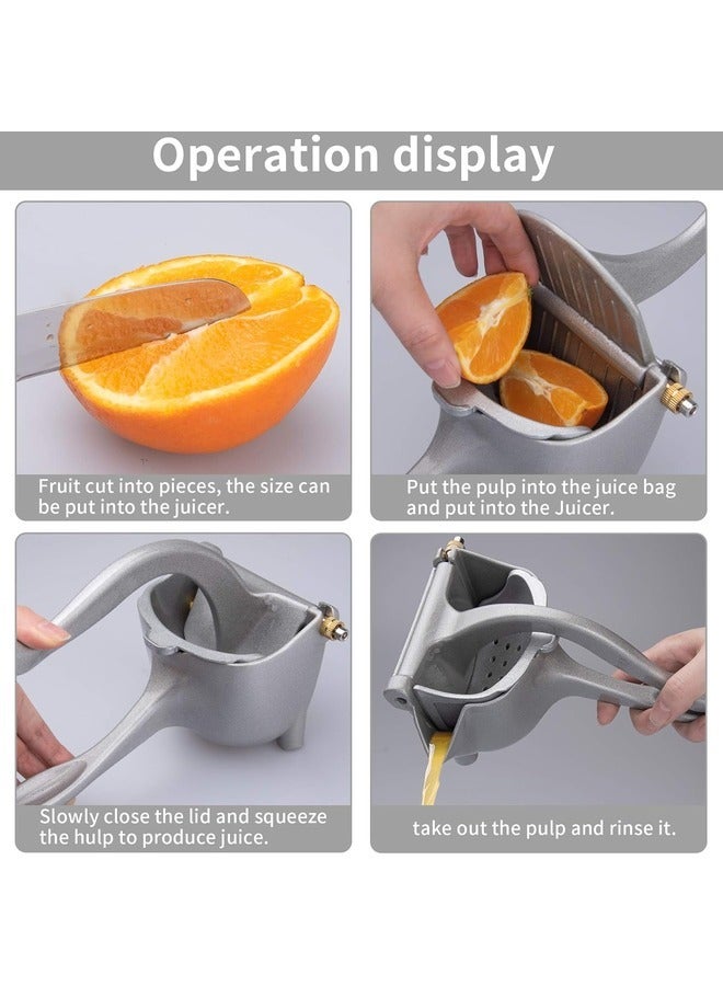 MYK Manual Juicer Single Press Lemon Juice Squeezer Heavy Hand Press With Seed Filter Hand Held Lemon Lime Pomegranates Orange Apple Juicer  - Image 4