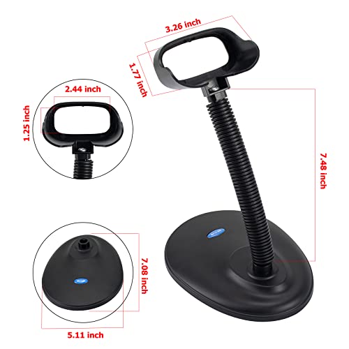 NETUM Adjustable Barcode Scanner Stand Hands Free Barcode Scanning Bar-Code Reader Cradle Holder Adjustable Goose Neck Stand for NT-1698W NT1698LY NT-1228BL NT-1228BC - Image 2