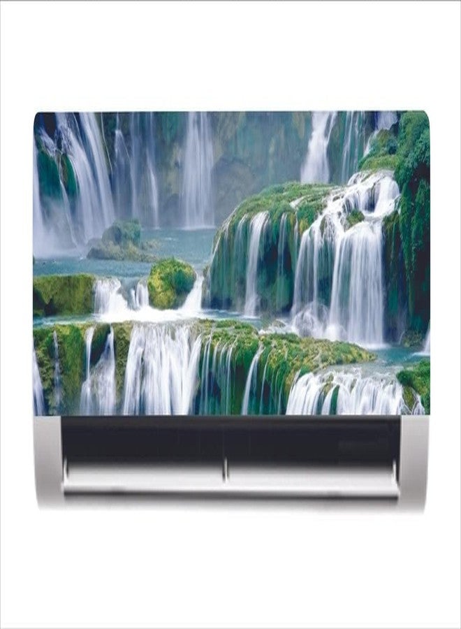 DreamKraft ملصق مكيف هواء DreamKraft للطبيعة الجميلة مع شلال (فينيل PVC متعدد الألوان 30 سم × 91 سم) - Image 1