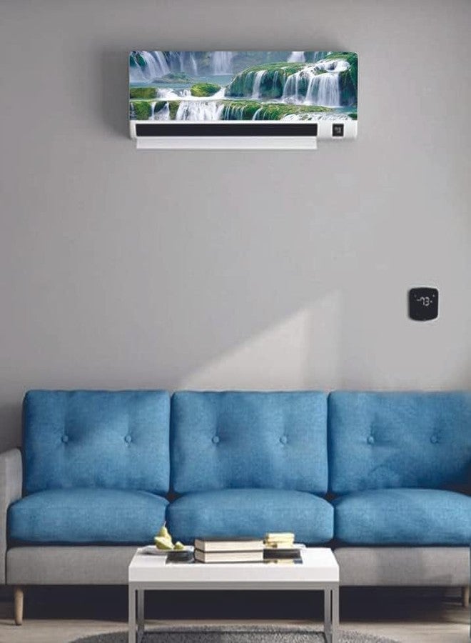 DreamKraft ملصق مكيف هواء DreamKraft للطبيعة الجميلة مع شلال (فينيل PVC متعدد الألوان 30 سم × 91 سم) - Image 2