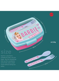 Mattel Games Stor Funny Sandwich Box With
Cutlery Barbie Bb22  - Image 3