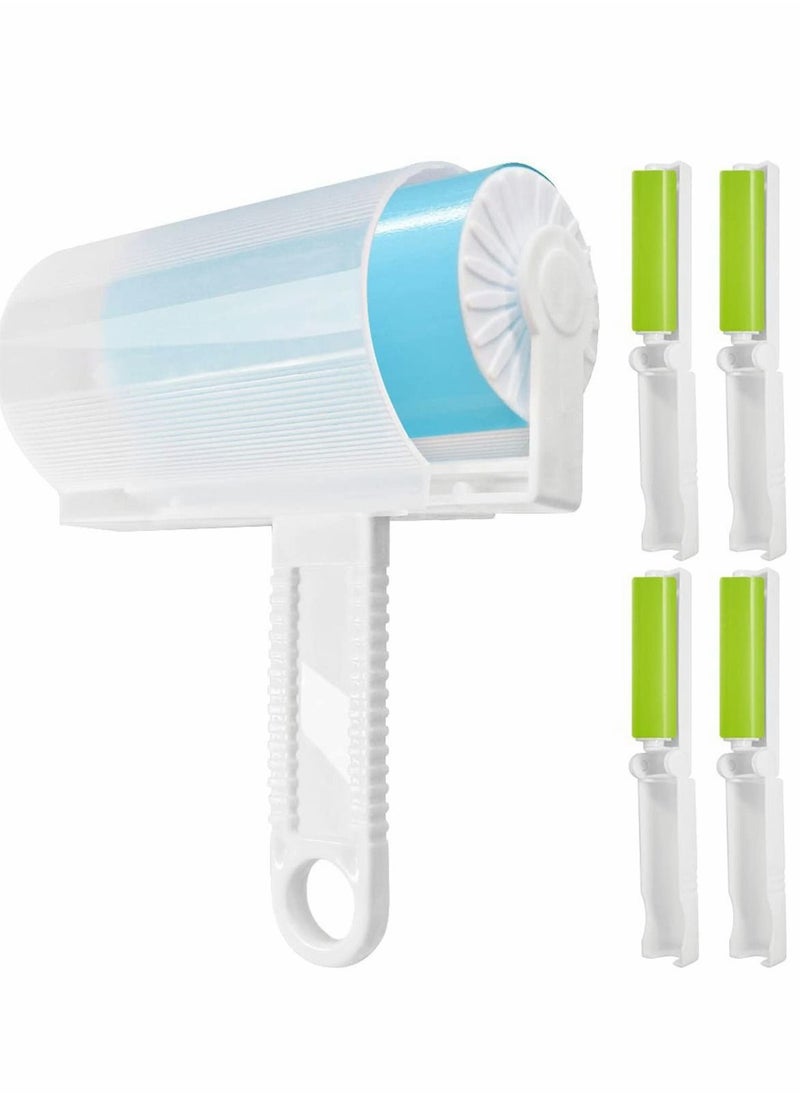 Y&D Sticky Lint Roller 5 Pack Pet Epilator Kit with Cover, Reusable Hair Remover Washable Dust Picker Cleaner Brush Set for Couch, Pets, Clothes, and Carpets  - Image 1