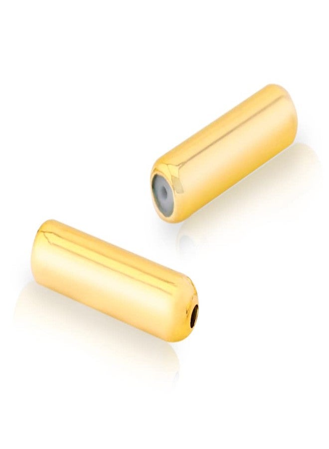 Teensery 50 Pcs Metal Brooch Pin Stick Backing Lapel Pin End Cap Rubber Stopper for Jewelry DIY Accessories (Gold) - Image 1