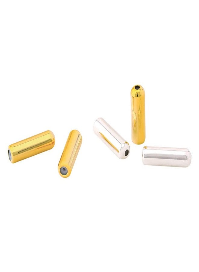 Teensery 50 Pcs Metal Brooch Pin Stick Backing Lapel Pin End Cap Rubber Stopper for Jewelry DIY Accessories (Gold) - Image 3