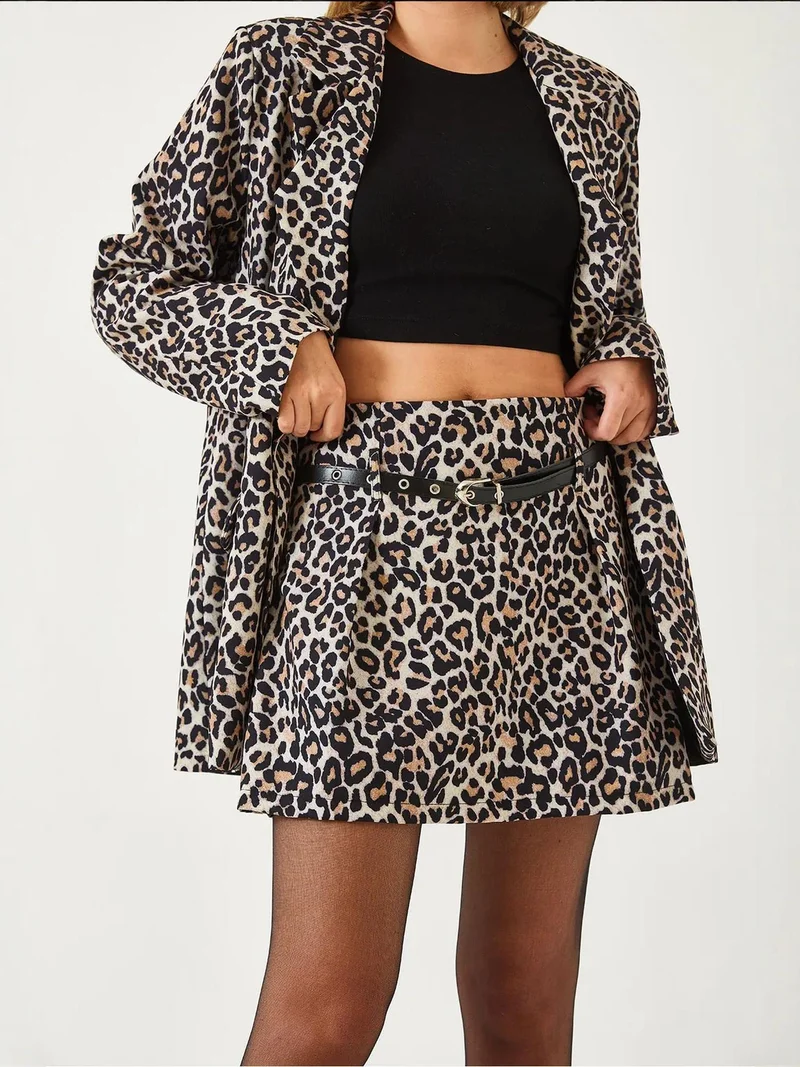 بيانكو لوتشي طقم شال من قطعتين من الكريب مع جيب