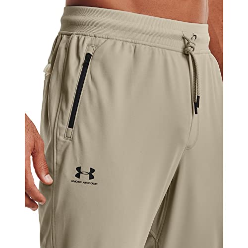 Under Armour Men's Sportstyle Tricot Joggers , Khaki Base (289)/Black, XX-Large - Image 3