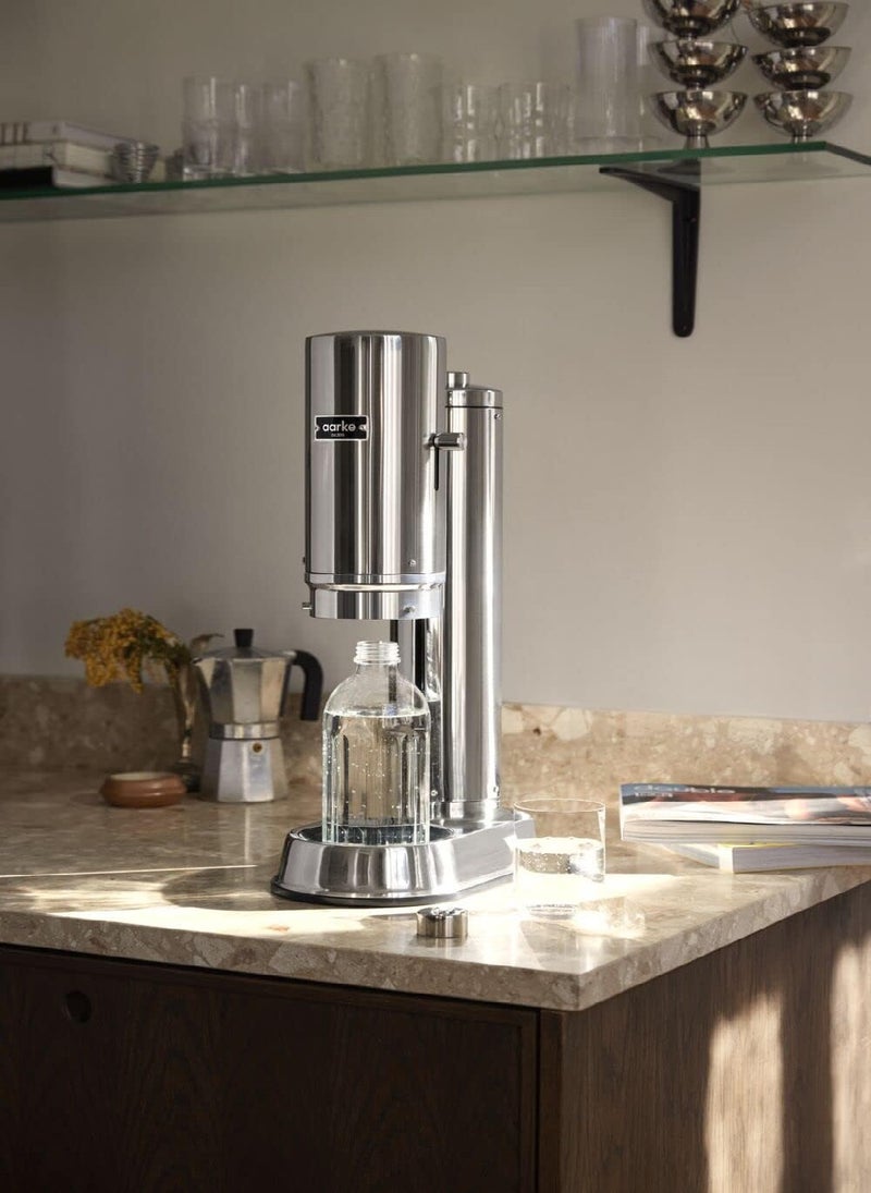 Aarke Aarke Glass Bottle for Sparkling Water Maker Carbonator Pro, Dishwasher Safe, Details in Steel
Carbonator Pro - Image 2