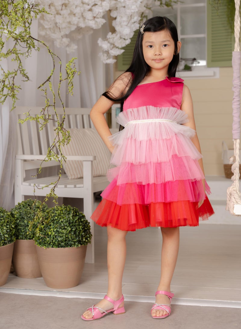 D'Daniela Tiered Tulle Dress - Image 5