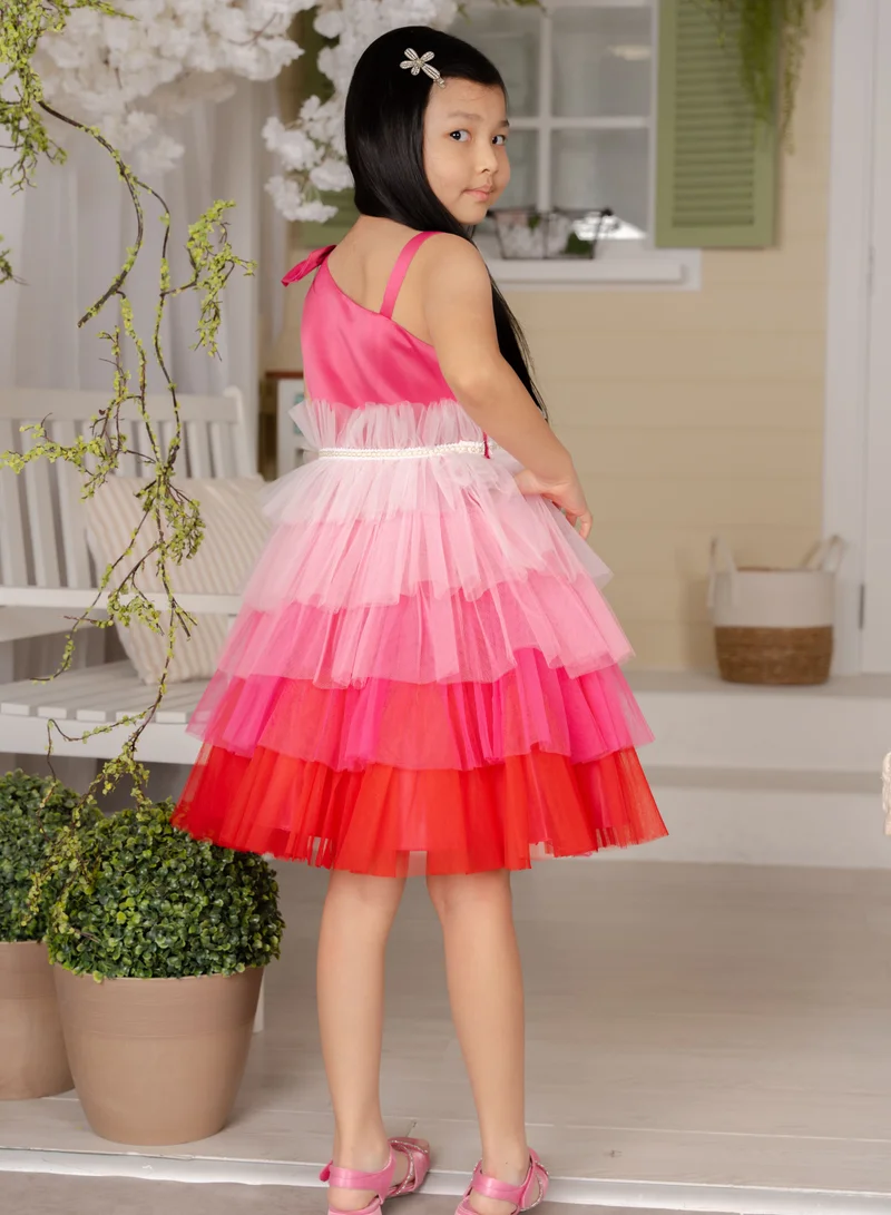 دىدانيالا Tiered Tulle Dress