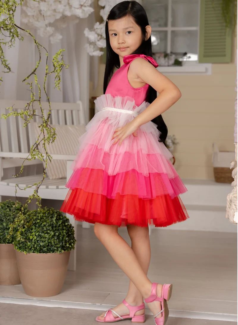دىدانيالا Tiered Tulle Dress