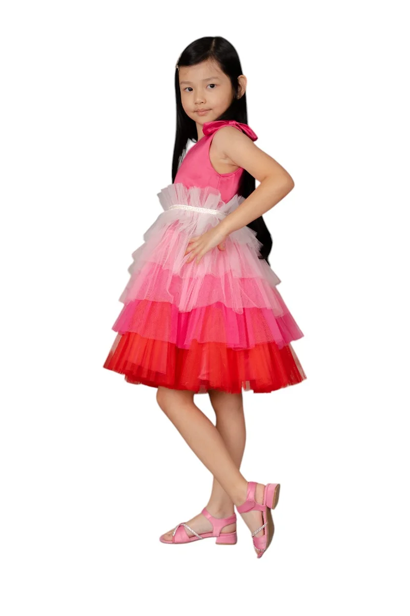 دىدانيالا Tiered Tulle Dress