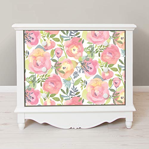 NuWallpaper NU3035 Peachy Keen Peel & Stick Wallpaper, Pink - Image 4