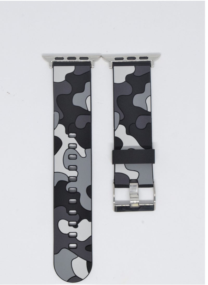 BORTONY - Silicone Replacement Watch Band For Apple Series 6/5/4/3 Size 42/44mm - Image 1