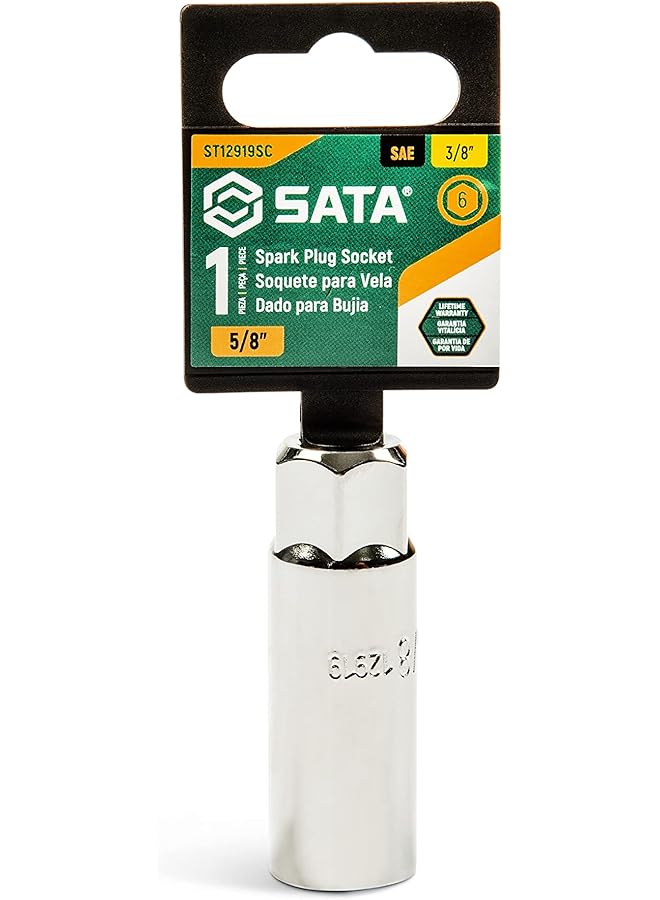 Sata , 3/8” Drive Sae Spark Plug Socket 5/8” - Image 1