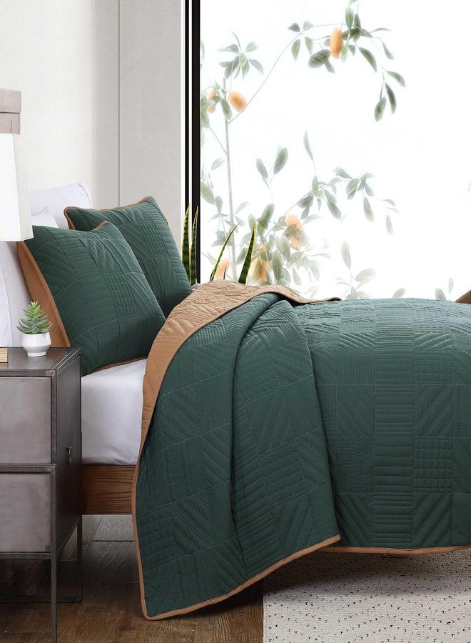 إدي بوار طقم لحاف إيدي باور - مقاس كينج، طقم مفروشات سرير فائق النعومة قابل للعكس مع غطاء وسادة مطابق، طقم مفروشات سرير (لون أخضر مغسول سادة، مقاس كينج) - Image 4
