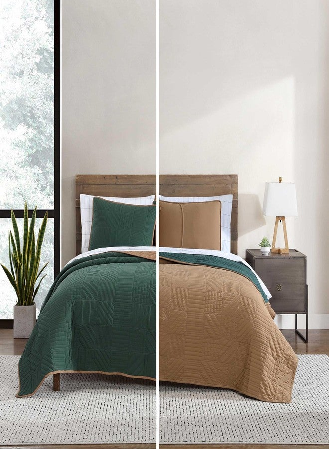 إدي بوار طقم لحاف إيدي باور - مقاس كينج، طقم مفروشات سرير فائق النعومة قابل للعكس مع غطاء وسادة مطابق، طقم مفروشات سرير (لون أخضر مغسول سادة، مقاس كينج) - Image 5
