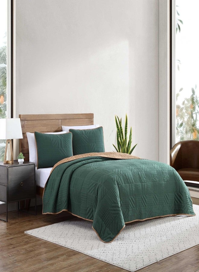 إدي بوار طقم لحاف إيدي باور - مقاس كينج، طقم مفروشات سرير فائق النعومة قابل للعكس مع غطاء وسادة مطابق، طقم مفروشات سرير (لون أخضر مغسول سادة، مقاس كينج) - Image 2