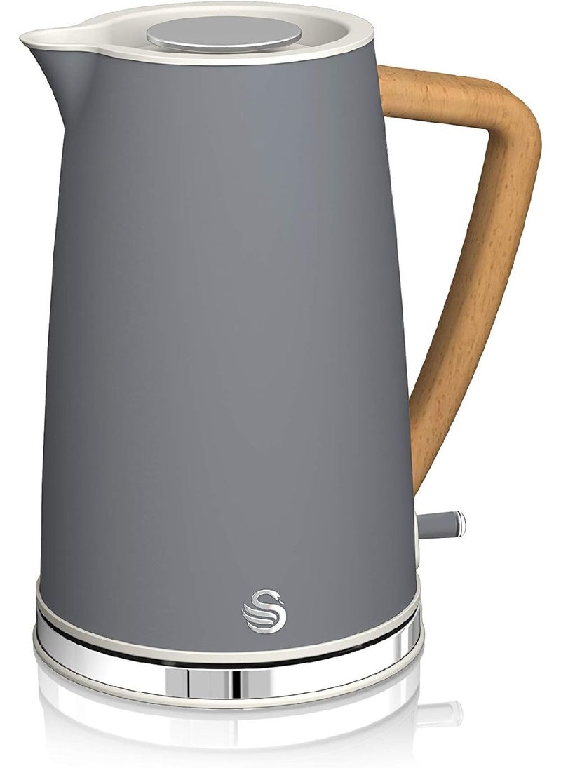 Swan Swan Nordic Cordless Kettle Grey 1.7L  - Image 1