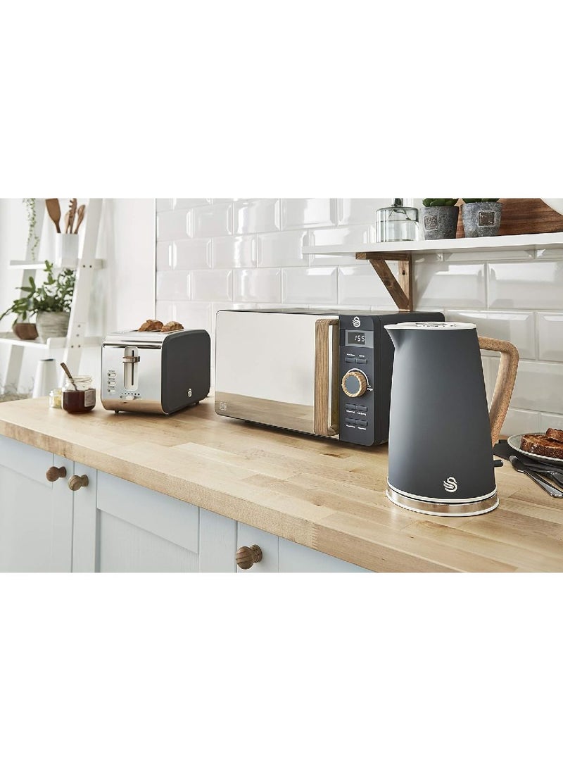 Swan Swan Nordic Cordless Kettle Grey 1.7L  - Image 3