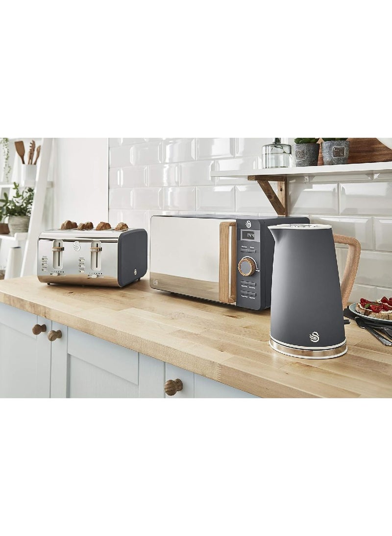 Swan Swan Nordic Cordless Kettle Grey 1.7L  - Image 2