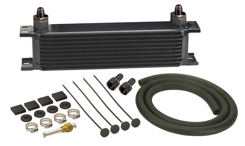 Derale 13401 Series 10000 Stacked Plate Transmission Oil Cooler 10 Row , Black - Image 4