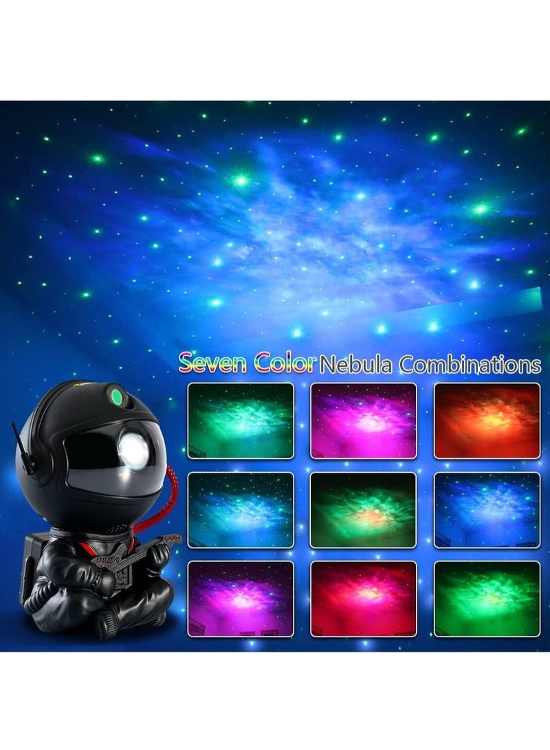 Astronaut Star Projector, Night Light, Galaxy Nebula Projector Light, Suitable for  Adult Playroom/Home Theater/Ceiling/Room Decoration (Black)  - Image 3