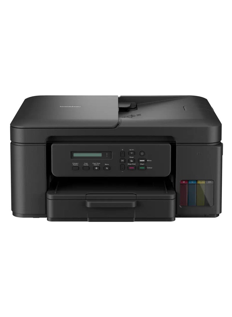 brother Wireless All In One Ink Tank Printer, DCP-T730DW, Automatic Duplex Print & Scan, ADF, Email & Mobile Print, Compact Design Black - Image 1