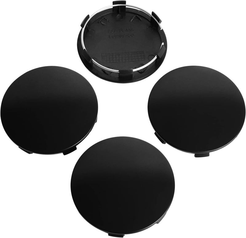 KitsPro 3.25Inch 83MM Wheel Center Caps, Pack of 4 (Matte Black, Outer 83MM, Inner 75MM) - Image 1