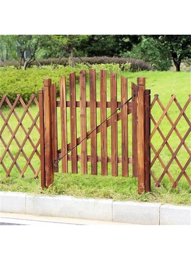 Arabest Durable Anti Sag Gate Kit for Wooden Fence Repair, 1 Pack Anti-Sagging Gate Hardware Kit，Anti-Sag Gate Support Cable Kit for Exterior Use，Black Plated - Image 4